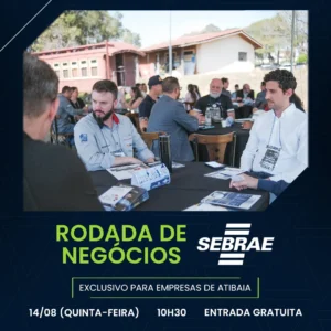 RODA DE NEGÓCIOS - SEBRAE 10h30 - 14 DE AGOSTO 2025